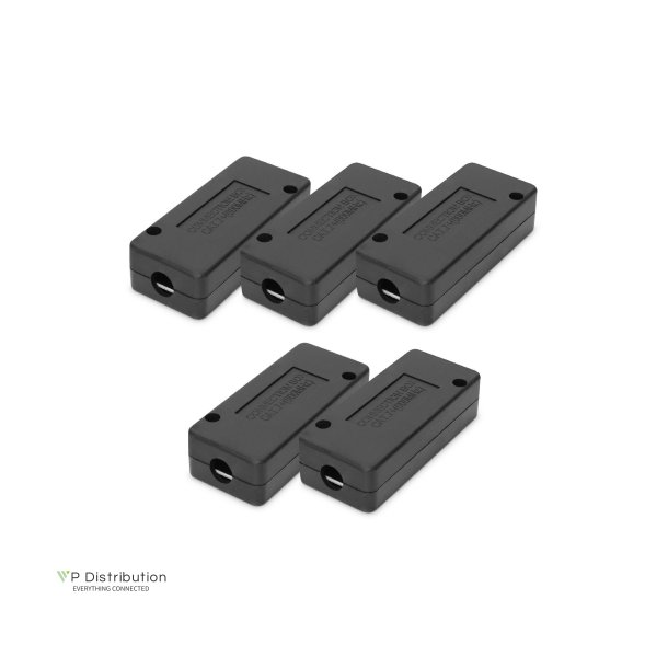 Junction Box CAT 7, 600 MHz, LSA strips for AWG 22-26,fully shielded, comp. design,26x35x80mm