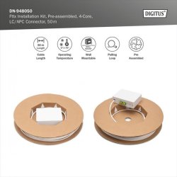 Fttx - Installation Kit, 4-Core, LC connector 50 m, APC, NE4