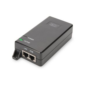 Digitus Gigabit Ethernet PoE+ Injector, 802.3at Power Pins:4/5(+),7/8(-), 30W