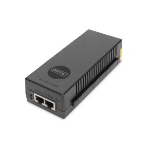 Digitus 10 Gigabit Ethernet PoE+ Injector, 802.3at Power Pins:3/6(+), 1/2(-), 30W