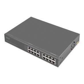 Digitus Gigabit Ethernet PoE+ Injector Hub, 802.3bt 8- Port, PoE Power Budget 250W