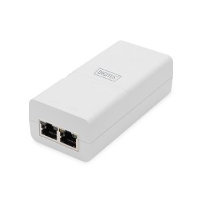 Digitus Gigabit Ethernet PoE+ Injector 802.3at, 30 W small housing, white