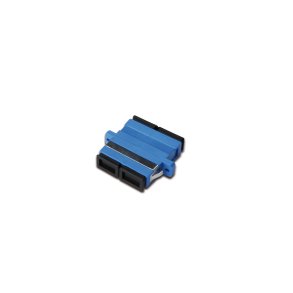 Digitus FO coupler, duplex, SC to SC, SM, OS2, color blue ceramic sleeve, polymer housing, incl. screws