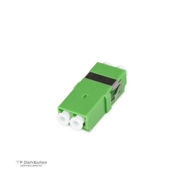 FO coupler, duplex, LC APC, SM, Without flange Ceramic Sleeve, Polymer-Gehuse