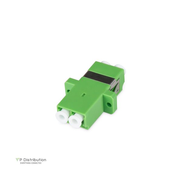 Digitus FO coupler, LC/APC, duplex, SM, OS2, Color green Ceramic sleeve, Polymer housing, incl. screws