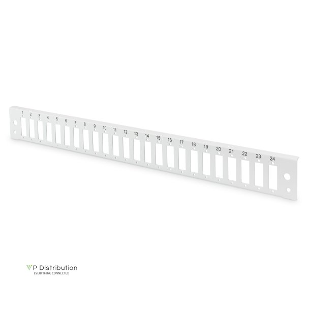 Digitus FO front panel, 1U, quick lock, 24x SC DX vertically, color grey (RAL 7035)