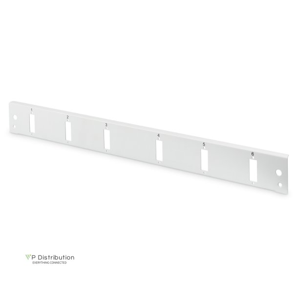 Digitus FO front panel, 1U, quick lock, 6x SC DX color grey (RAL 7035)