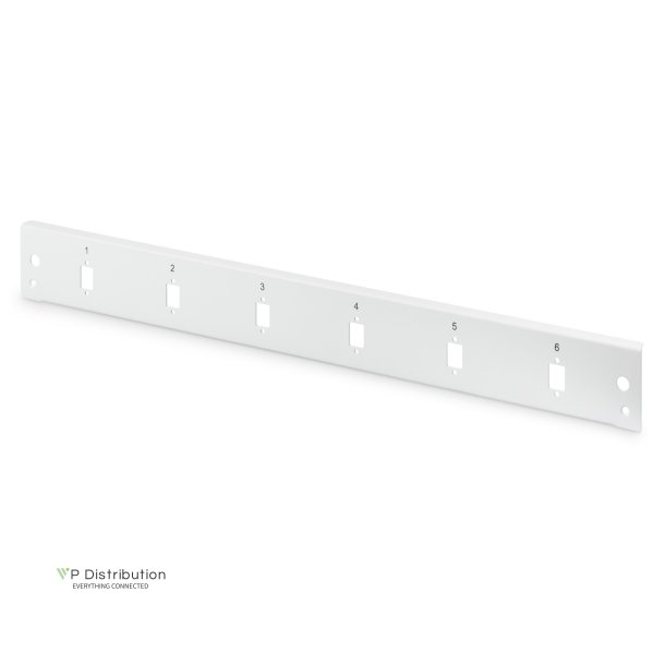 Digitus FO front panel, 1U, quick lock, 6x SC SX, LC DX vertically, color grey (RAL 7035)