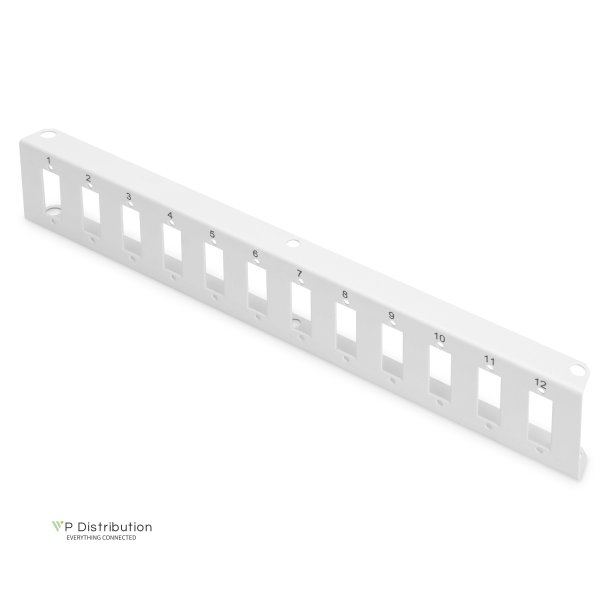 Digitus Adapter plate for DN-96800M-2, grey (RAL 7035) 12x SC-DX, LC-QD