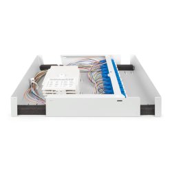 FO Wall mount unit, Medium, Singlemode, 24 x LC DX Splice ready, with connectors and pigtails