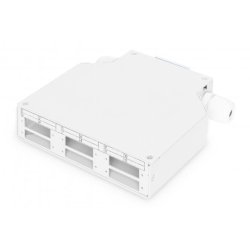 Digitus DIN Rail Splicing Box for 6x SC//DX Couplers, Color grey