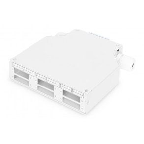 Digitus DIN Rail Splicing Box for 6x SC//DX Couplers, Color grey