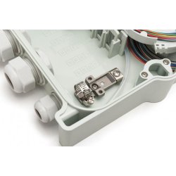 FTTH/FTTB Distribution box, assembled, OS2, 12 fibers, LC/PC