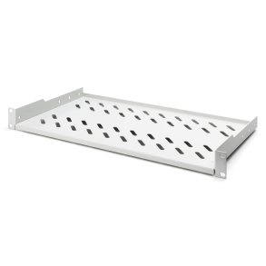 Digitus 1U fixed shelf for racks from 400 mm depth 45x482x250 mm, up to 15 kg, grey (RAL 7035)