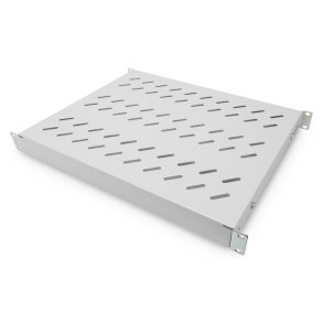 Digitus 1U fixed shelf for 600 mm depth racks 44x483x358 mm, adjust. 350-550 mm depth, grey