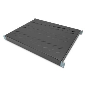 Digitus 1U fixed shelf for 600 mm depth racks 43x483x358 mm, adjust. up tp 550 mm depth, black
