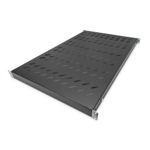 Digitus 1U fixed shelf for 1000 mm depth racks 43x483x708 mm, adjust.up to 900 mm depth, black