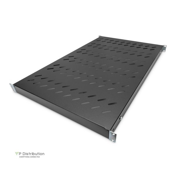 Digitus 1U fixed shelf for 1000 mm depth racks 43x483x708 mm, adjust.up to 900 mm depth, black