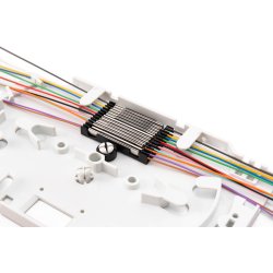 Fiber Optic Crimp Splice Protection 1 Tray with 15 pcs