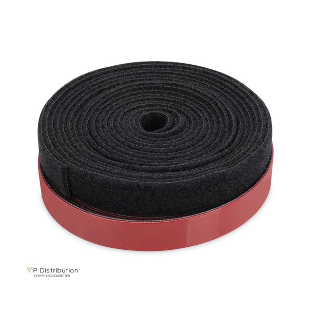 Digitus Hook-and-loop cable management system Mushroom fastener 2,5m, hook-and-loop tape 5,0m