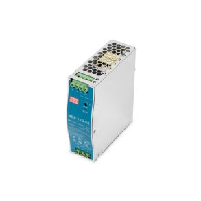 Industrial Power Supply 48V DC, 120W AC-DC, metal case, DIN rail mountable