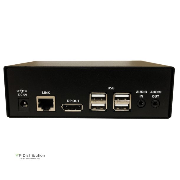 SmartAVIDisplayPort, Single-Head, USB 2.0 &amp; audio KVM Receiver - Includes: [DPX-Xt-RX, (PS5VDC4A)