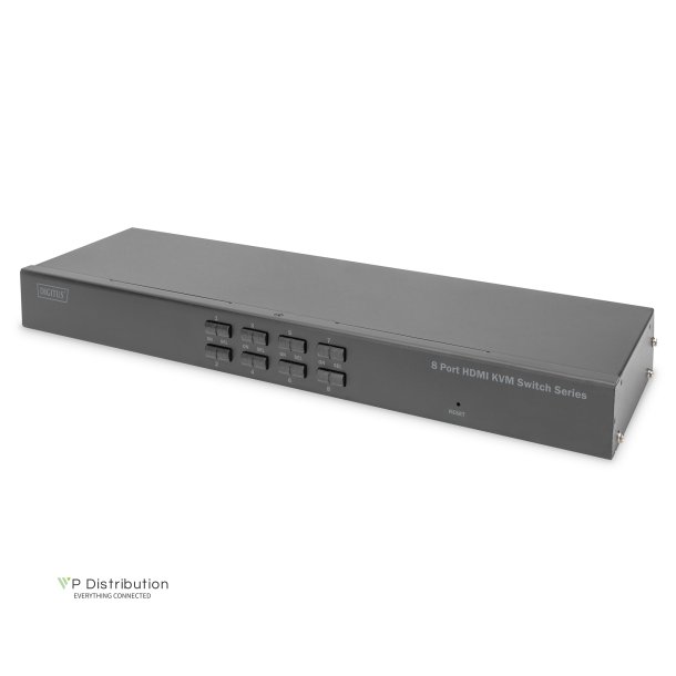 Digitus 19" Rackmount  8 Port HDMI KVM Switch Single View