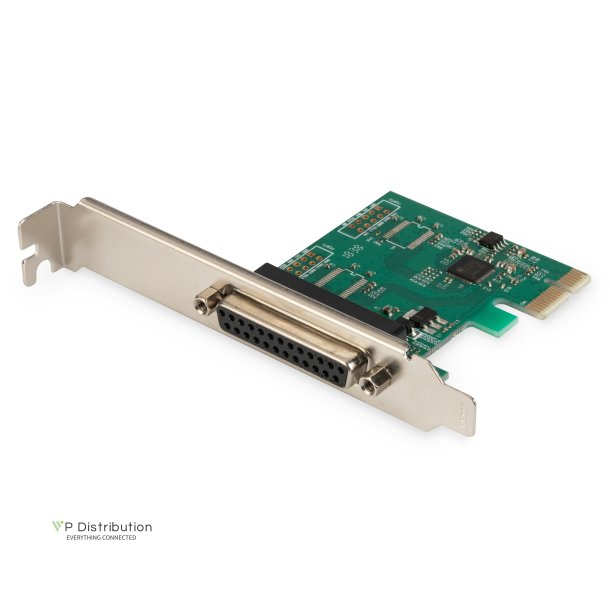 Digitus Parallel I/O PCIexpress Add-On card 1-port, incl. low profile, chipset:AX99100
