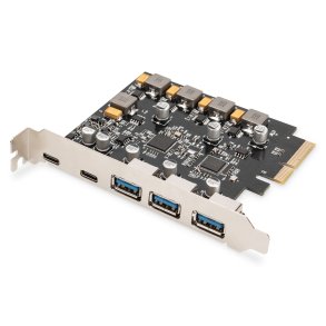Digitus PCIe Karte 2x USB-C + 3x USB A 5x SuperSpeed 10Gbps
