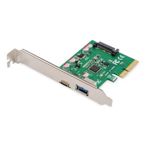 Digitus PCIe Card, USB Type-C + USB Type-A up to 10GB/s