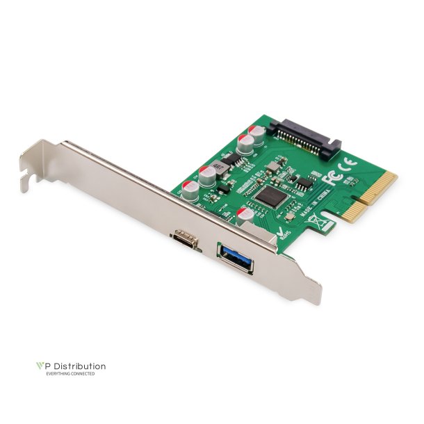 Digitus PCIe Card, USB Type-C + USB Type-A up to 10GB/s