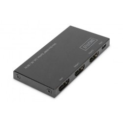 Digitus Ultra Slim HDMI Splitter, 1x2, 4K/60Hz HDR, HDCP 2.2, 18 Gbps, Micro USB powered