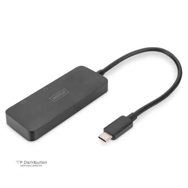 Digitus USB-C - 3x DP MST Video Hub DP 1.4, 4K/60Hz