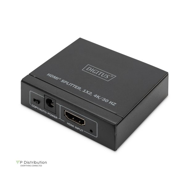 Digitus 4K HDMI Splitter, 1x2 4K/30Hz, black