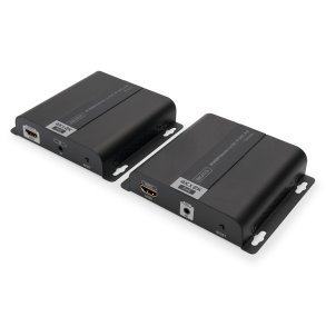 Digitus 4K HDMI Extender Set over IP/CAT 5, 6 (120 m) complete PoE powered, UHD 4K@30Hz