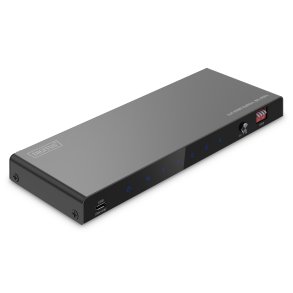Digitus 1x4 HDMI Splitter, 8K/60Hz (4:4:4), Toslink, Stereo, EDID Control