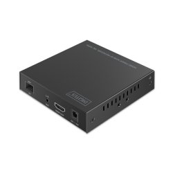 HDMI Fiber Receiver for DS-55348 4K/60Hz, 40 km/300 m, IP 1G, Black