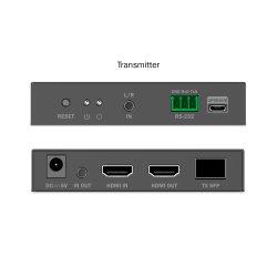 HDMI Fiber Extender Set 4K/60Hz, 40 km/300 m, Black