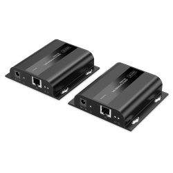 HDMI IP Extender Set, 4K/60Hz 120/200 m, One-to-Many, CAT, Black
