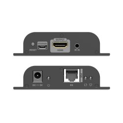 HDMI Receiver for DS-55353, 4K/60Hz 120/200 m, PoE, One-to-Many, CAT, Black