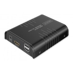 HDMI IP KVM Extender Set, 4K/60Hz 120/200 m, One-to-Many, CAT, Black