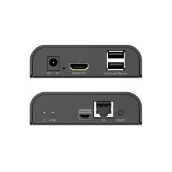 HDMI Receiver for DS-55355, 4K/60Hz 120/200 m, One-to-Many, CAT, Black