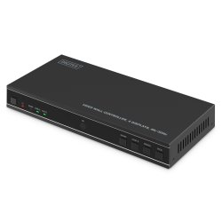 HDMI Video Wall Controller, 4 Displays 4K/30Hz, HDMI, USB-C, Black