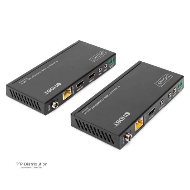 Digitus HDBaseT HDMI Extender Set, 150 m 4K/60Hz, 18 Gbps, YUV 4:4:4, HDR
