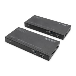 Digitus HDBaseT KVM Extender Set, 150 m 4K/60Hz, USB 2.0, PoC, IR, black