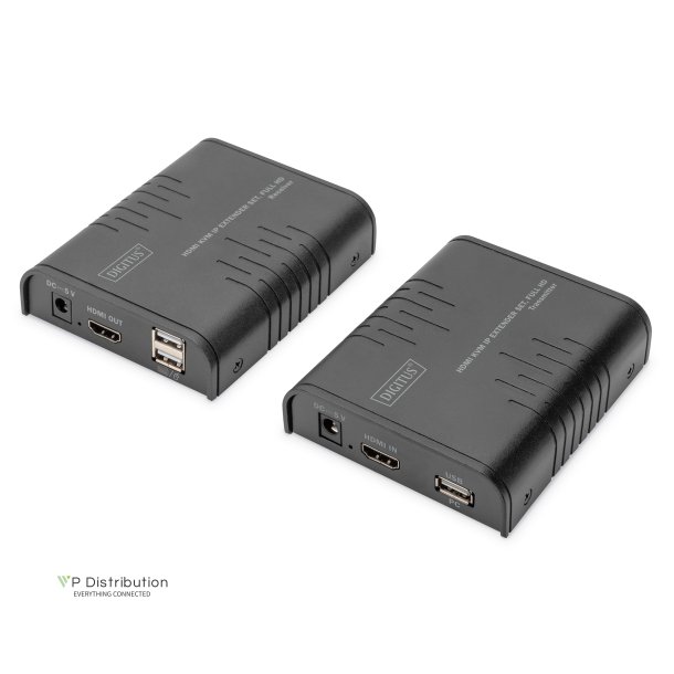 Digitus IP KVM Extender Set, 120 m one-to-many, 1080p/60Hz