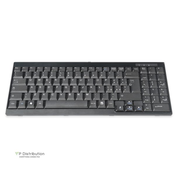 Digitus Keyboard for TFT consoles black, wired, italian layout