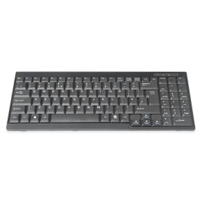 Digitus Keyboard for TFT consoles black, wired, UK layout