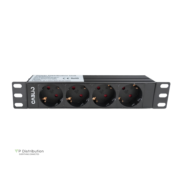 Basic PDU, 4x EU(German) sockets, . 2m *1.5m2 wire with 16A EU Plug