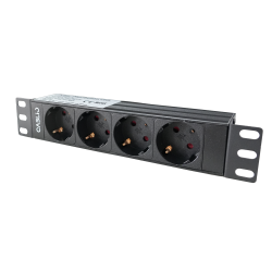 Basic PDU, 4x EU(German) sockets, . 2m *1.5m2 wire with 16A EU Plug